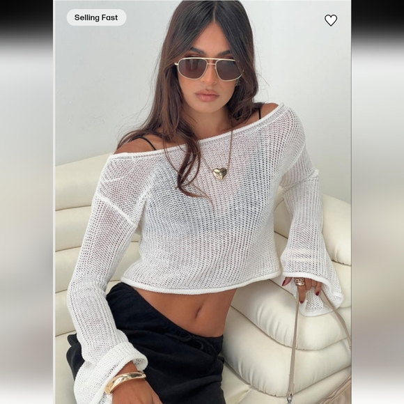 Princess Polly NWTs Cafe Pari Sweater - Picture 1 of 11